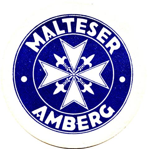 amberg am-by malteser rund 1a (215-malteser-breiter rand-blau) 